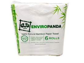 EnviroPanda Natural Bamboo Paper Towel 6 pack